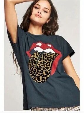 Daydreamer Rolling Stones Leopard Tongue Tour Tee Size Medium